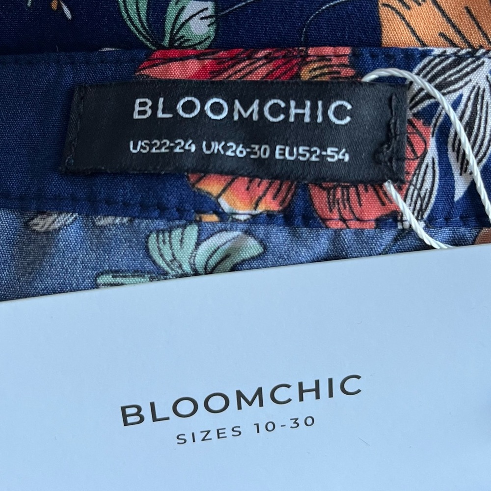 •BloomChic• NWT Floral Tunic Blouse/Mini Dress - Size 22-24 - Picture 2 of 10